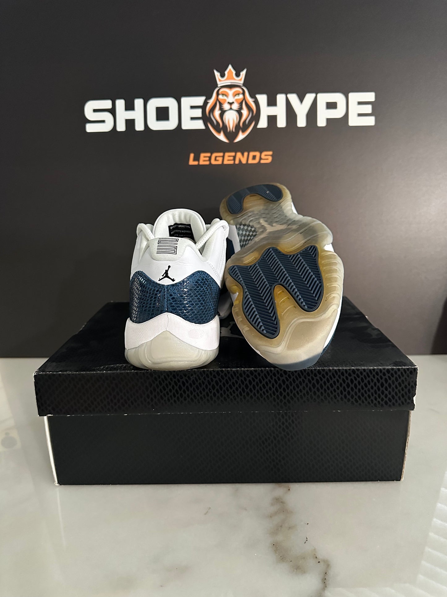 Pre-Owned Jordan 11 Retro Low Snake Navy 2019