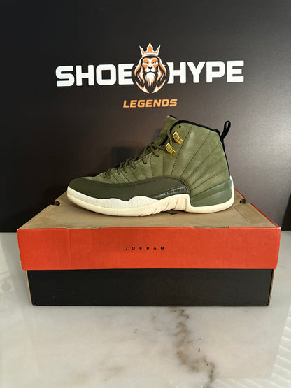 Pre-Owned Air Jordan 12 Olive